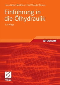 Cover image: Einführung in die Ölhydraulik 6th edition 9783835102385