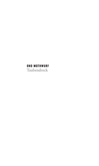Imagen de portada: Taubendreck 2nd edition 9783899778076