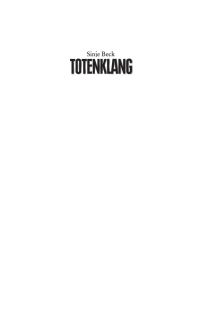 Cover image: Totenklang 1st edition 9783899777598