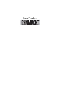 Cover image: Ohnmacht 3rd edition 9783899776195