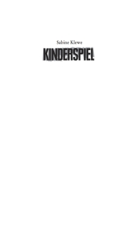 Cover image: Kinderspiel 2nd edition 9783899776539