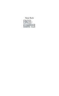 Cover image: Einzelkämpfer 1st edition 9783899776546