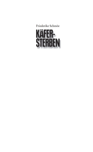 Cover image: Käfersterben 2nd edition 9783899776812