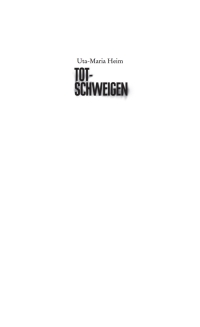 Imagen de portada: Totschweigen 1st edition 9783899777048