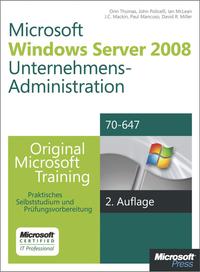 Cover image: Windows Server 2008 Unternehmens-Administration - Original Microsoft Training für Examen 70-647, 2. Auflage überarbeitet für R2 1st edition 9783866459779