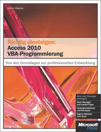 Cover image: Richtig einsteigen: Access 2010 VBA-Programmierung 1st edition 9783866452169