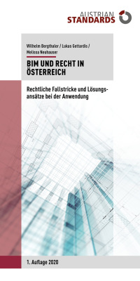 Imagen de portada: BIM und Recht in Österreich 9783854023982