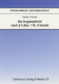 Cover image: Die Angabepflicht nach § 5 Abs. 1 Nr. 9 UmwG 9783825504830