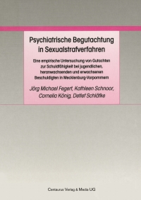 Imagen de portada: Psychiatrische Begutachtung in Sexualstrafverfahren 9783825506339