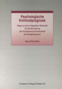 Imagen de portada: Psychologische Kriminalprognose 9783825506070