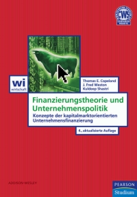 صورة الغلاف: Finanzierungstheorie und Unternehmenspolitik 4th edition 9783827371959