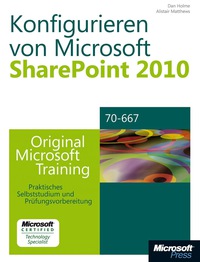 Cover image: Konfigurieren von Microsoft SharePoint 2010 - Original Microsoft Training für Examen 70-667 1st edition 9783866459670