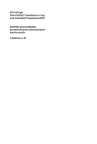 Cover image: Gewerbliche Prozessfinanzierung und Staatliche Prozesskostenhilfe 1st edition 9783899494693