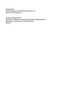 Cover image: Die Entwicklung des Strafbefehlsverfahrens von 1846 bis in die Gegenwart 1st edition 9783899498295