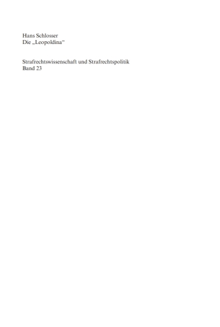 Cover image: Die "Leopoldina" 1st edition 9783899498394