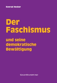 Imagen de portada: Der Faschismus und seine demokratische Bewältigung 9783929211023