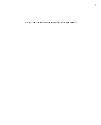 Cover image: Architekten zwischen Konzept und Strategie 1st edition 9783920034850