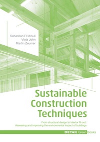 Cover image: Sustainable Construction Techniques 1st edition 9783955532383