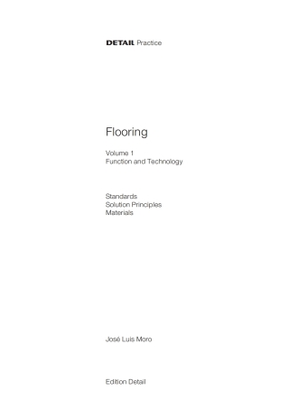 Titelbild: Flooring Volume 1 1st edition 9783955533014
