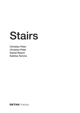 Cover image: Stairs 1st edition 9783955533977