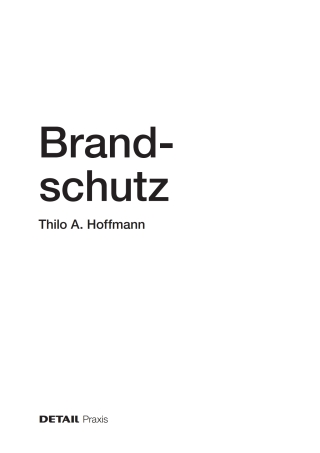 Cover image: Brandschutz 1st edition 9783955534332