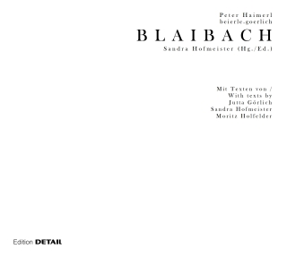 Cover image: Blaibach 1st edition 9783955534745