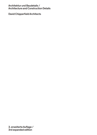 Cover image: David Chipperfield Architects 3rd edition 9783955535834