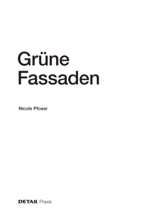 Cover image: Grüne Fassaden 1st edition 9783955535971