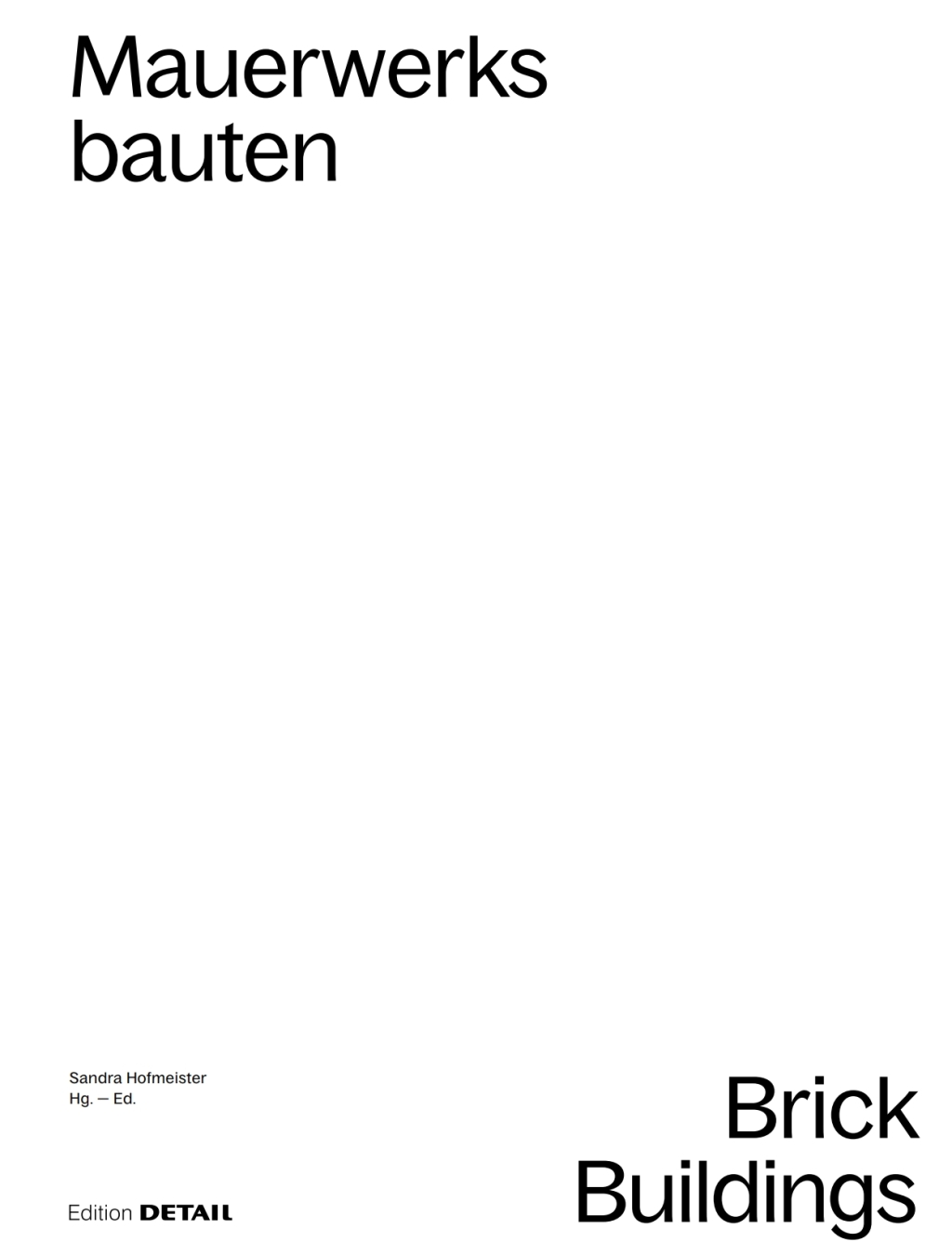 Brick Buildings S, M, L 30 x Architecture and Construction 1st Edition