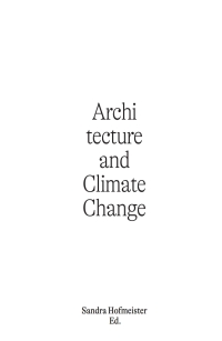 Imagen de portada: Architecture and Climate Change 1st edition 9783955536282