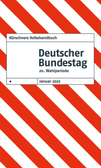 Cover image: Kürschners Volkshandbuch Deutscher Bundestag 9783958791534