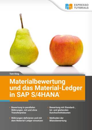Titelbild: Materialbewertung und das Material-Ledger in SAP S/4HANA 9783945170847