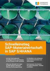 Imagen de portada: Schnelleinstieg SAP-Materialwirtschaft in SAP S/4HANA 9783960123125