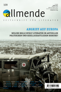 Cover image: Allmende 109 – Zeitschrift für Literatur 9783963117152
