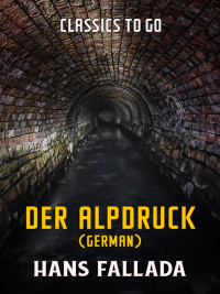 Cover image: Der Alpdruck (German) 9783965370685