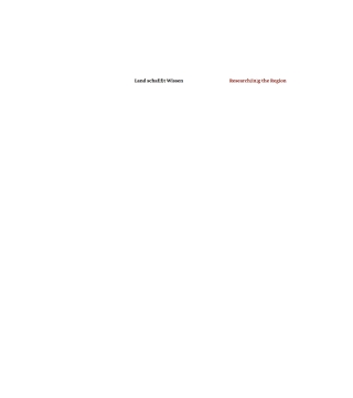 表紙画像: Land schaf[f]t Wissen / Research[in]g the Region 1st edition 9783990434918