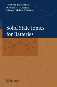 Cover image: Solid State Ionics for Batteries 1st edition 9784431249740