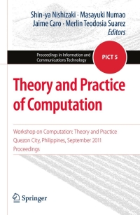 Cover image: Theory and Practice of Computation 1st edition 9784431541059