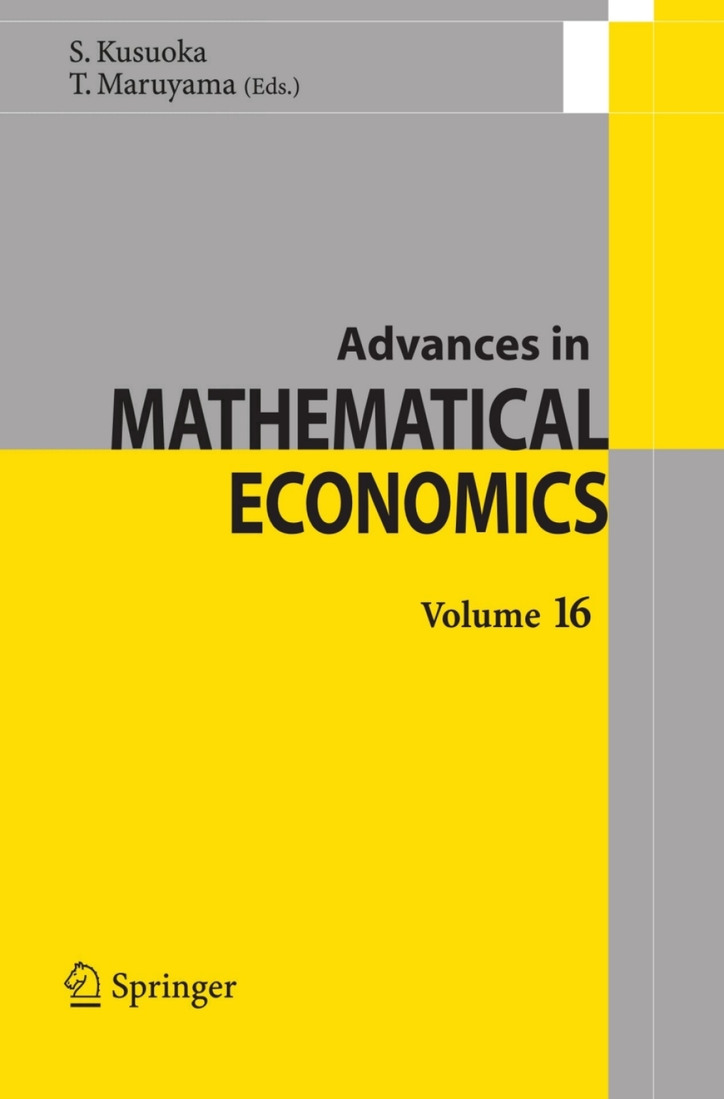 Advances in Mathematical Economics Volume 16 1st Edition
