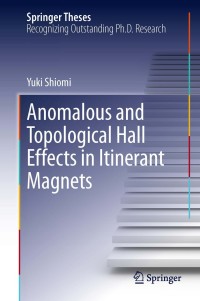 Immagine di copertina: Anomalous and Topological Hall Effects in Itinerant Magnets 9784431543602