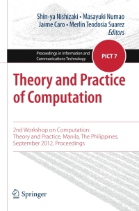 Omslagafbeelding: Theory and Practice of Computation 9784431544357
