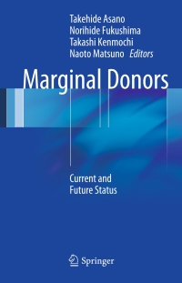 Cover image: Marginal Donors 9784431544838