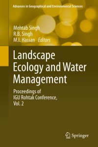 Cover image: Landscape Ecology and Water Management 9784431548706