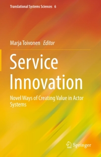 Cover image: Service Innovation 9784431549215