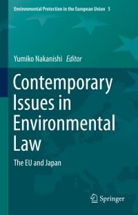 Imagen de portada: Contemporary Issues in Environmental Law 9784431554349