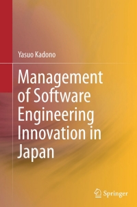 Cover image: Management of Software Engineering Innovation in Japan 9784431556114