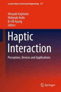 Cover image: Haptic Interaction 9784431556893