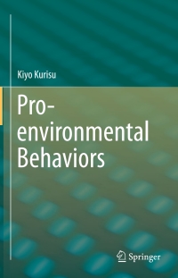 Cover image: Pro-environmental Behaviors 9784431558323