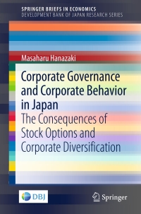 Cover image: Corporate Governance and Corporate Behavior in Japan 9784431560043