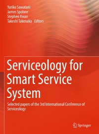 Cover image: Serviceology for Smart Service System 9784431560722